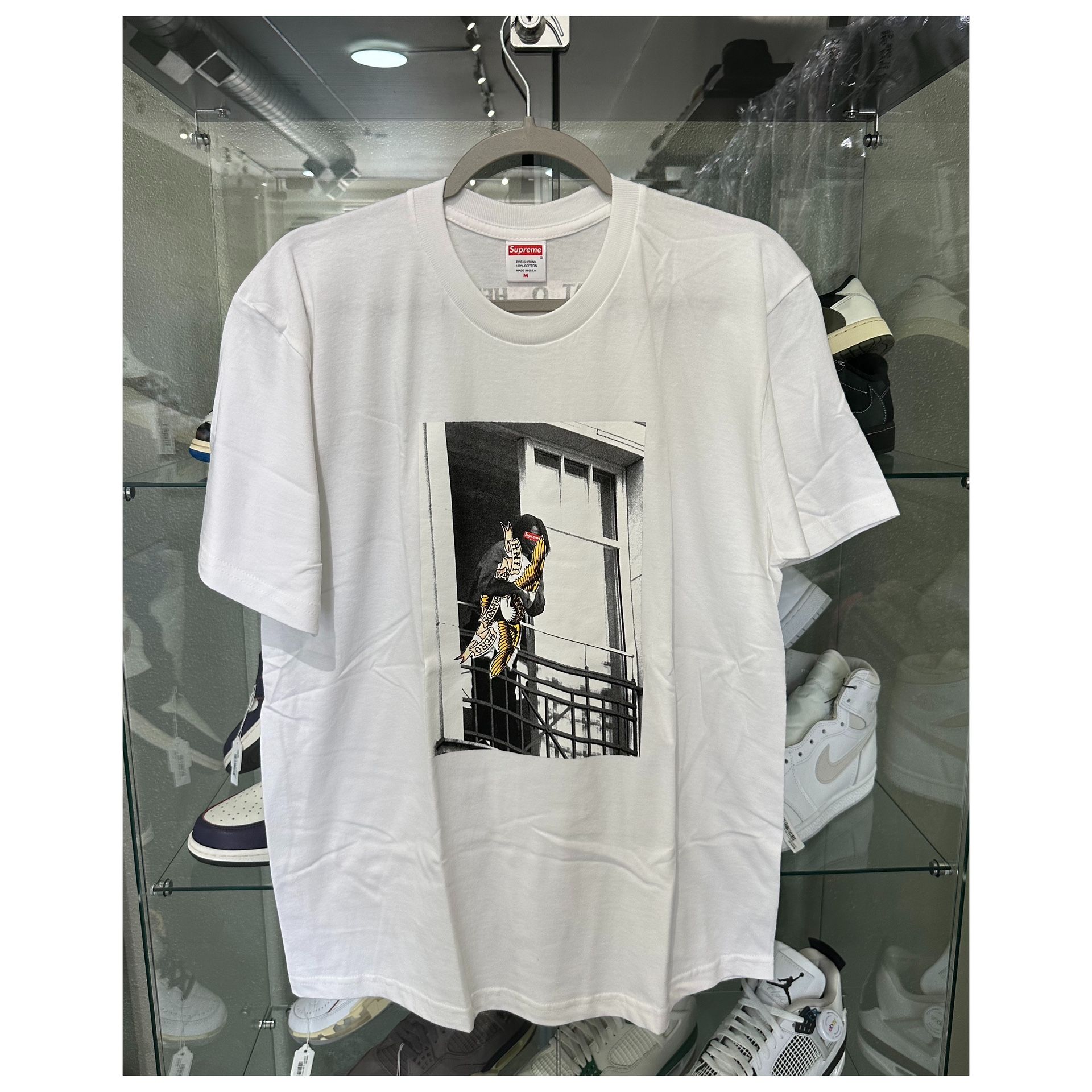 SUPREME ANTI-HERO BALCONY TEE - WHITE (Medium)