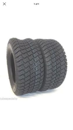 SET of TWO 26x12.00-12 4 ply Soft Turf Lawn Mower Tires