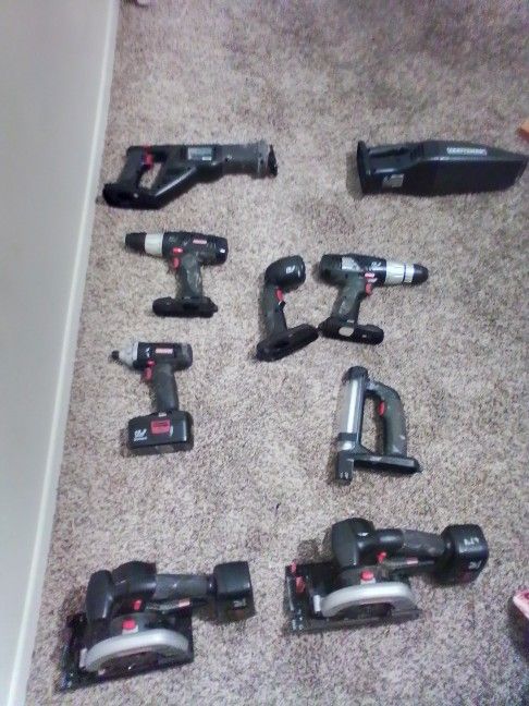 Craftsman Power Tool Set. Nine Items Included