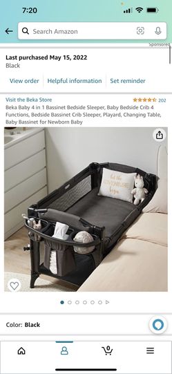 BEKA 4-in-1 Baby Bassinet - Bedside Sleeper, Crib, Playard & Changing Table