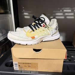 Off - White x Nike “The Ten” Air Presto White Size 9