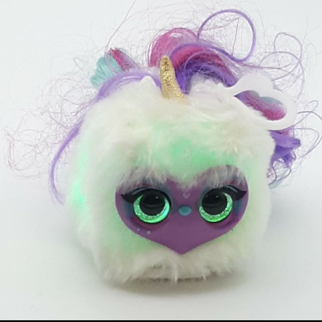 Pomsies Lumies Dazzle GoGo Purple Face Rainbow Hair Skyrocket Toys