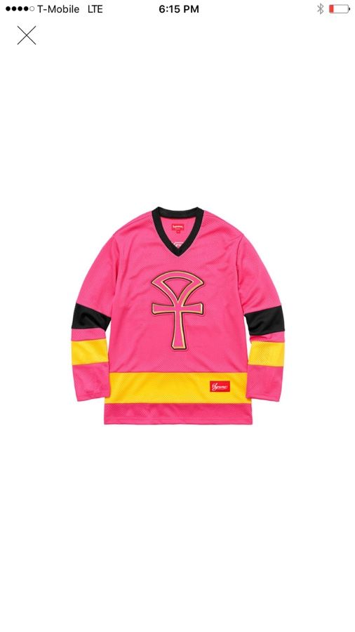 Supreme Ankh Hockey Jersey Size Large