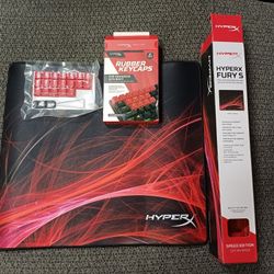 HyperX Speed Mouse Pad & Rubber Keycaps