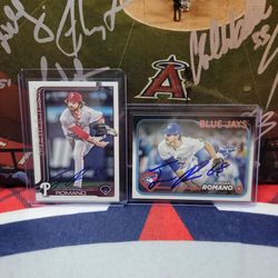 Jordan Romano Angels Autographs Baseball Cards