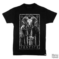 Mortus Viventi Justice Tarot Card Shirt – XL Brand New