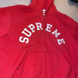 Supreme X Champion Zip up Hoodie size L 