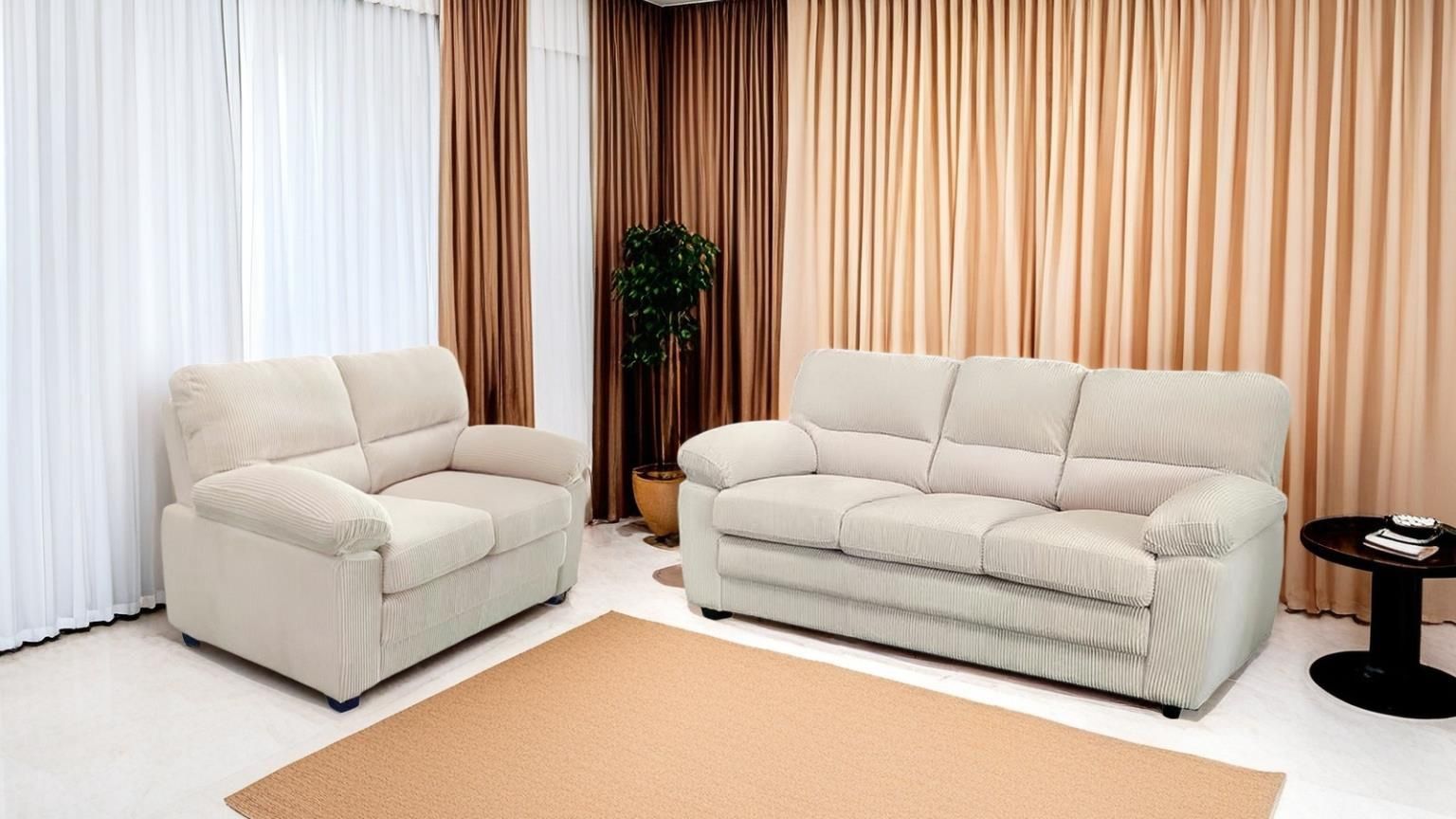 Sofa & Loveseat with Pillows