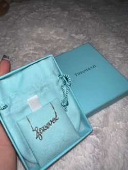 Tiffany & Co. Paloma Picasso Sterling FOREVER Graffiti Pendant Necklace w/Box