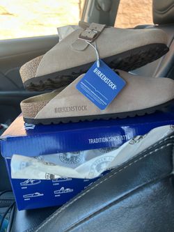 Birkenstock Suede Clogs with Tags