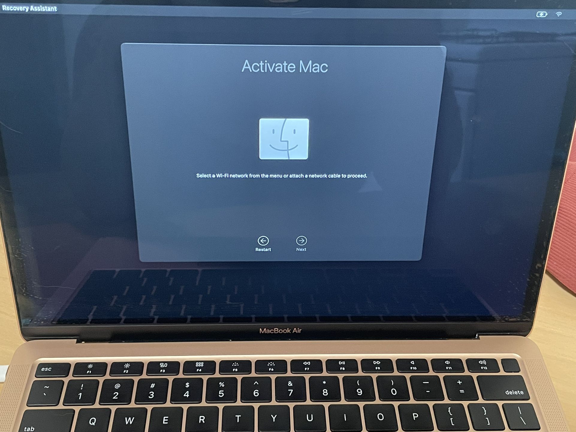 2020 MacBook Air ACTIVATION LOCK For Parts Or Repair