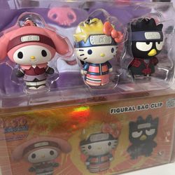    Hello Kitty Bag Clip Set Naruto 💕👍