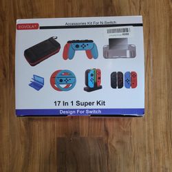 Eovola Nintendo Switch Accessories Kit 17 In 1 Case