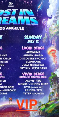 Lost In Dreams Sunday VIP