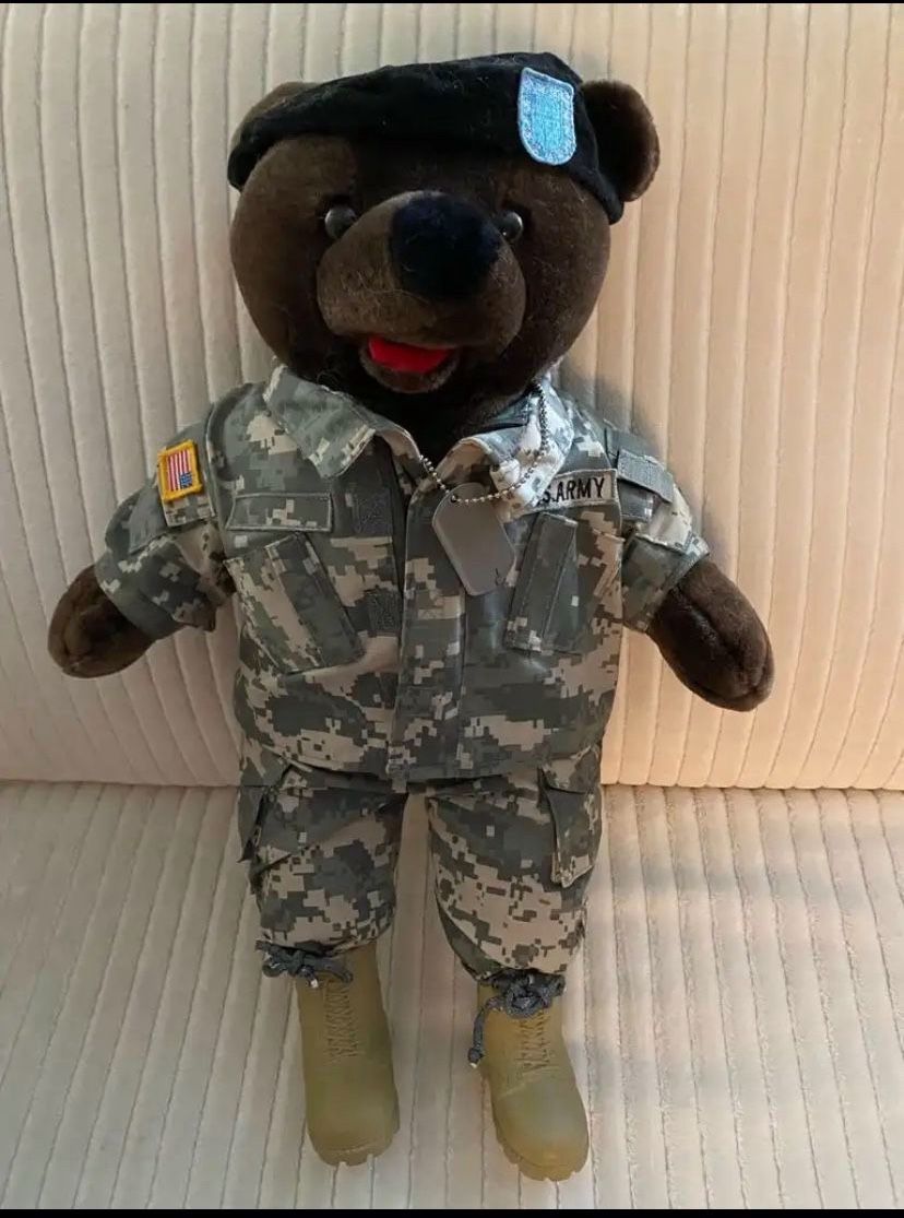 Large US Army Teddy Bear