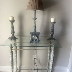 Console Table With Matching Lamp