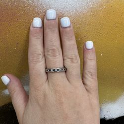 14k SAPPHIRE DIAMOND NATURAL RING 