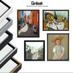 Cardinali Renewal Core White Floater Frame 24” × 36” – NEW $100 for both OBO