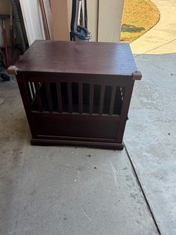 Wooden cage for small dog