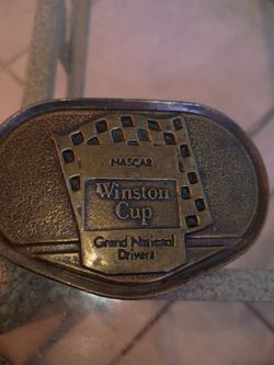 Vintage NASCAR belt buckle