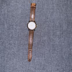 Guess Watch With Leather Band