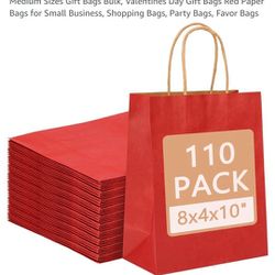 110 Red Paper Gift Bags