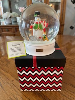 “Let it Snow 2019” Snow Globe from Home Goods with Gift Box