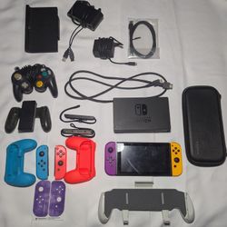 Nintendo Switch + Accessories, Games