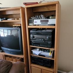 Wood Entertainment Cabinet