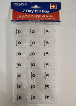 7-Day Pill Box (AM, Mid-day, PM)