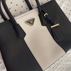 Authentic Prada Bag Saffiano Black Leather 