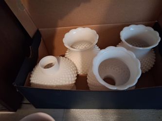 Vintage Set Of 4 Ceramic Light Holders 