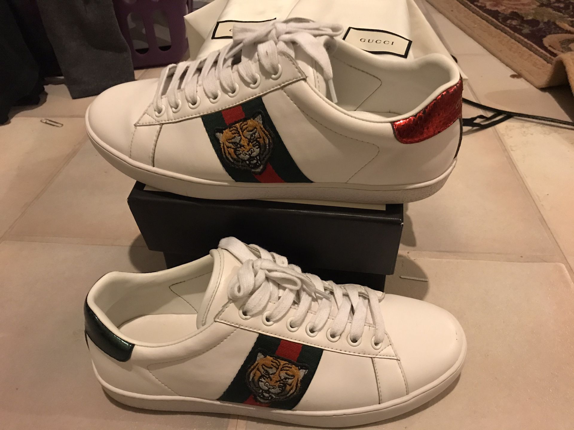 Gucci Ace Tiger Sz 10 preowned
