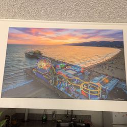 Santa Monica Pier Canvas Art