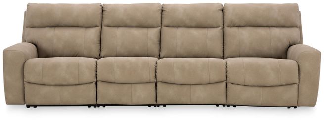 Next-Gen Durapella Sand 4-Piece Power Reclining Sectional
