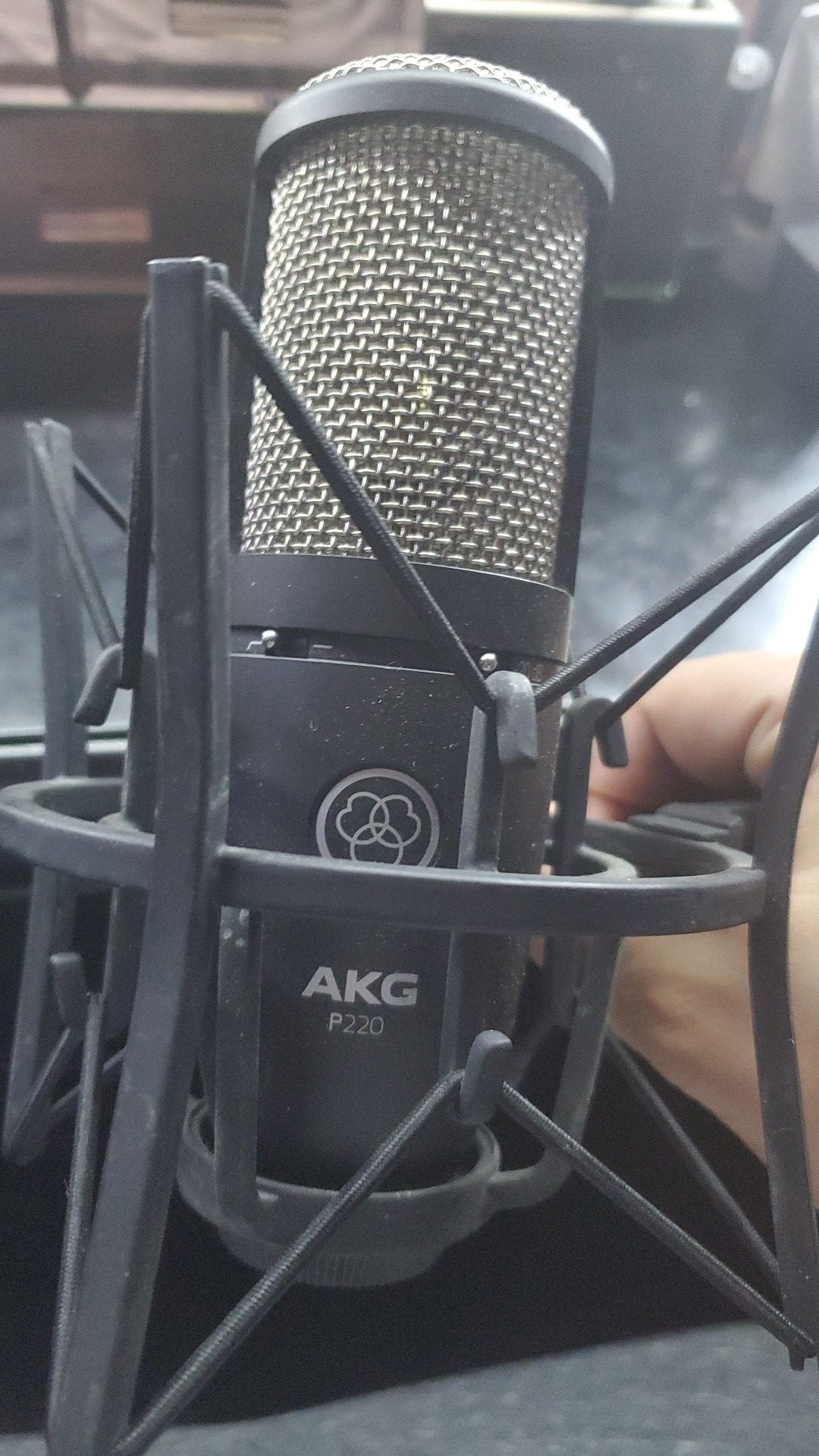AKG p220 and mic stand