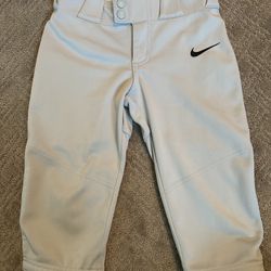 Nike Baseball Nicker 3/4 Length Pants XS Grey