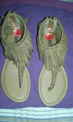 Size 2 girl sandals by Mia