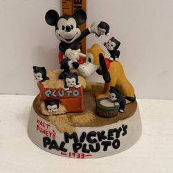 Limited Edition Disney Mickey Mouse And Pluto Figurine 