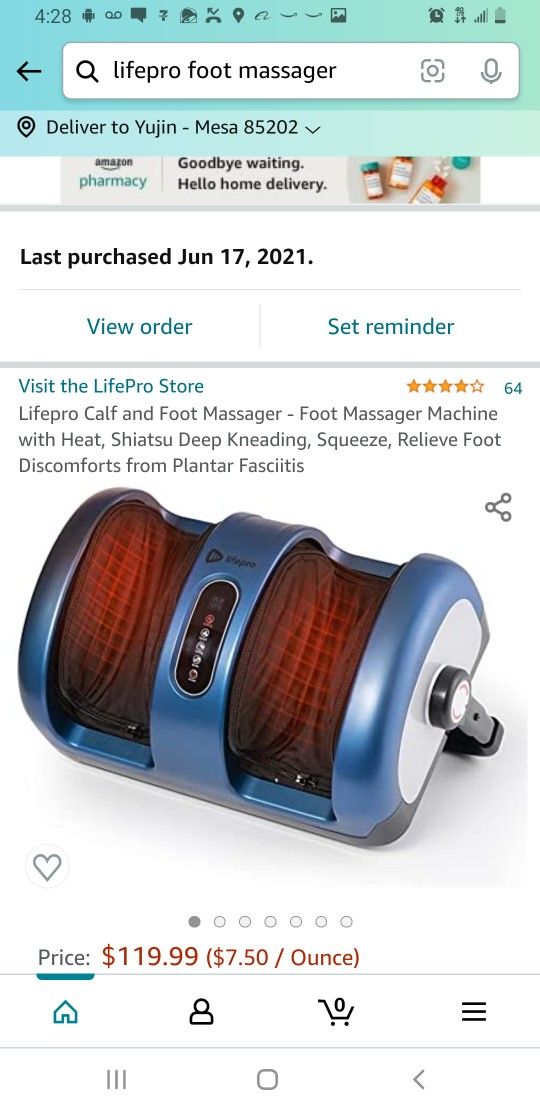New In Box Calf And Feet Spa Massage Machine Massager