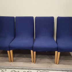 Set of 6 Dining Chairs, Ikea Henriksdal Parsons Chairs with Slipcovers