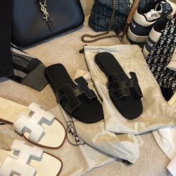 hermes slides size 37 and 38 new women 