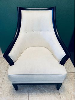 White & Black Chair - $40