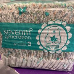 Seventh Generation Diapers - Size 3