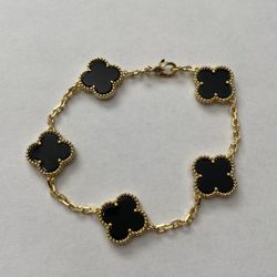 Van Cleef Bracelet Black And Gold