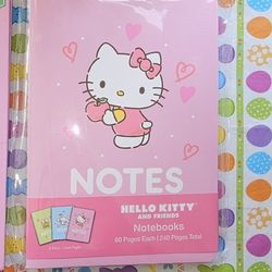 Hello Kitty 3 Pack Notebooks 