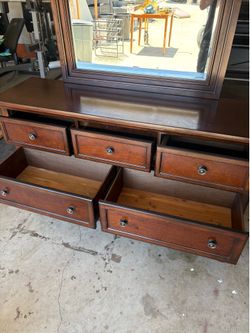 Dresser with mirror