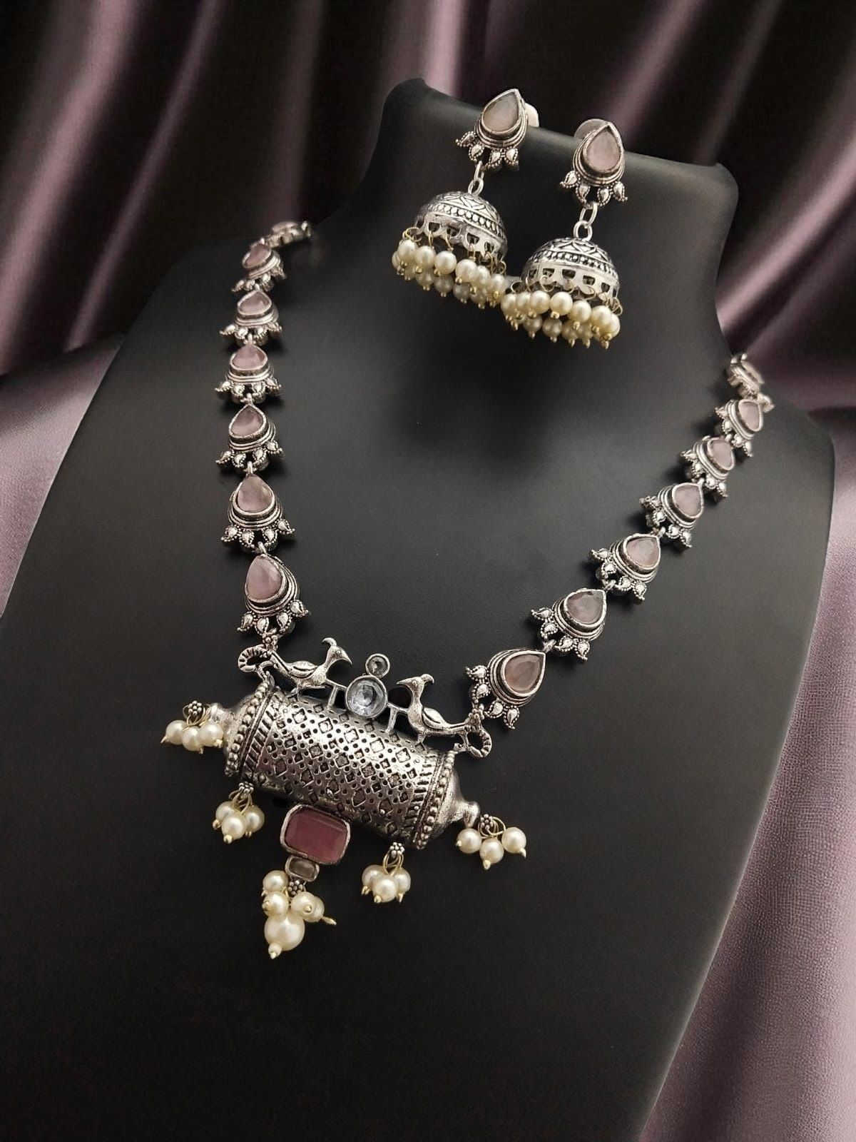 German Silver Oxidized Set