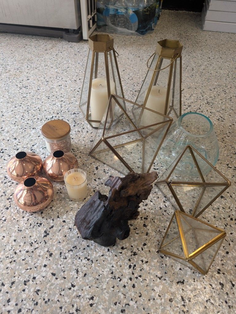 West Elm decor pieces assorted