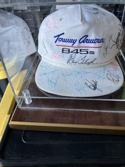 Autographs On A Golf Hat